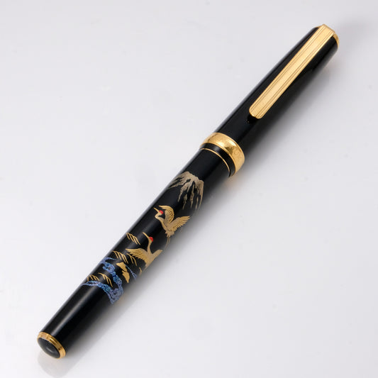 Platinum Vicoh Modern Maki-e Fountain Pen － Crane & Mt. Fuji