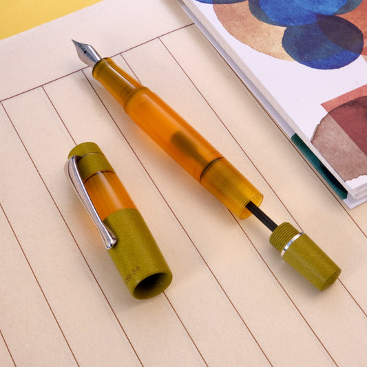 Opus 88 Koloro Eyedropper Fountain Pen - Orange