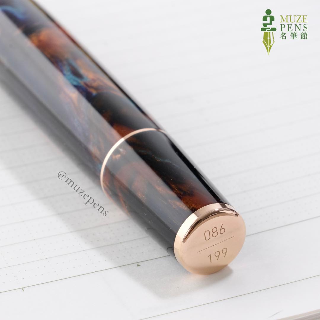 Leonardo Officina Italiana Primary Manipulation 4 Fountain Pen - Bohemian Twilight, Silver Trim