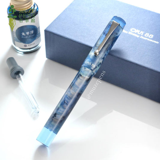 Opus 88 Demo Eyedropper Fountain Pen － Sapphire