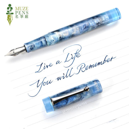 Opus 88 Demo Eyedropper Fountain Pen － Sapphire