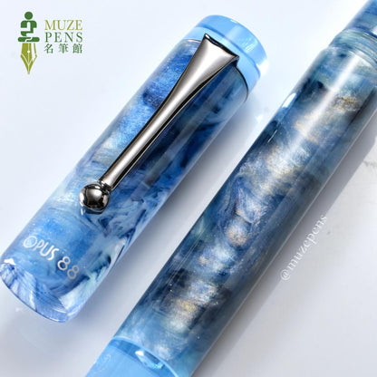 Opus 88 Demo Eyedropper Fountain Pen － Sapphire
