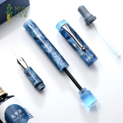 Opus 88 Demo Eyedropper Fountain Pen － Sapphire