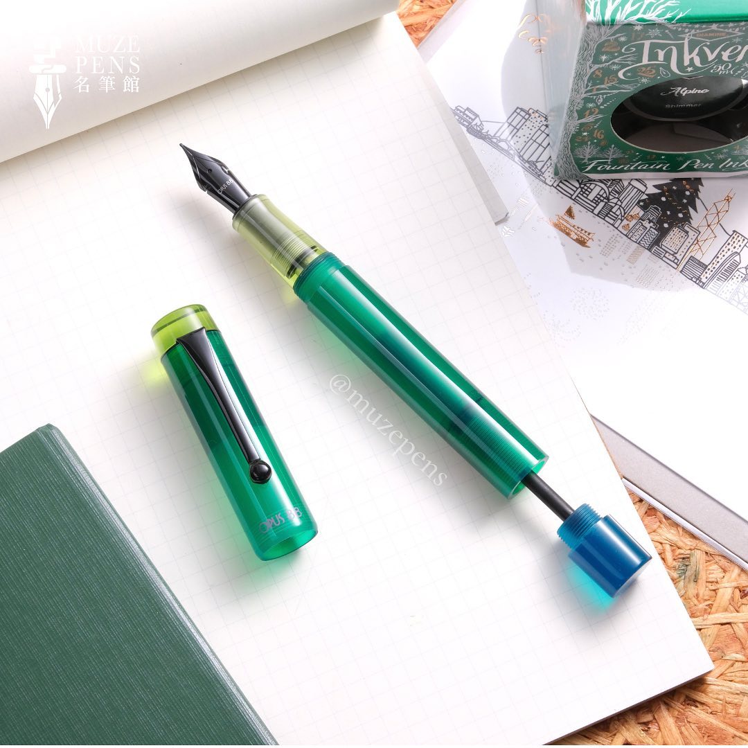 Opus 88 Demo Eyedropper Fountain Pen － Green (Limited Edition)