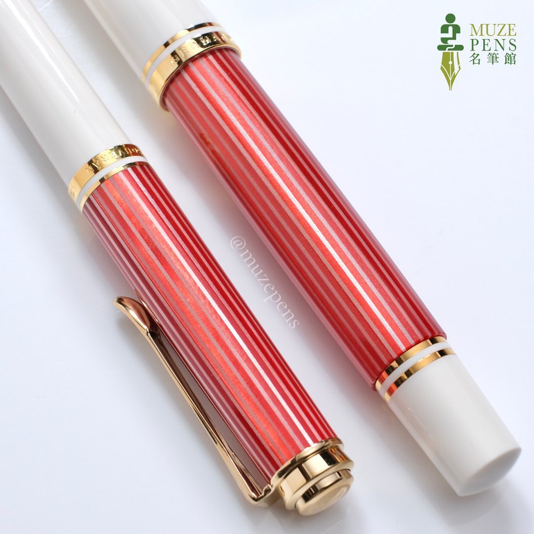 Pelikan M600 Fountain Pen - Red & White (2023 Christmas Edition)  活塞鋼筆 - 紅白條紋