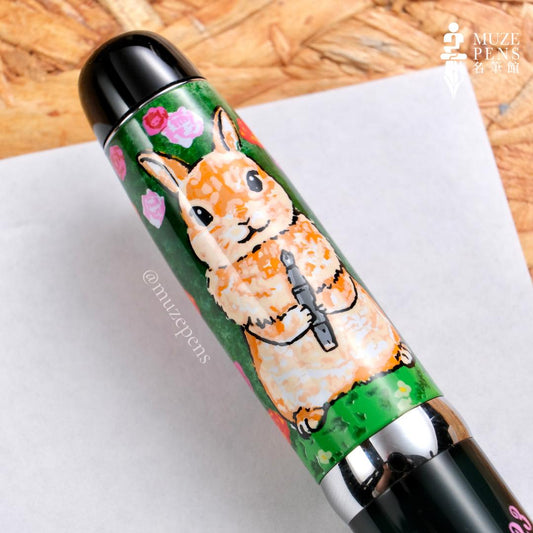 Opus88 x OniTatu99 Mini Pocket Eyedropper Fountain Pen - Rabbit