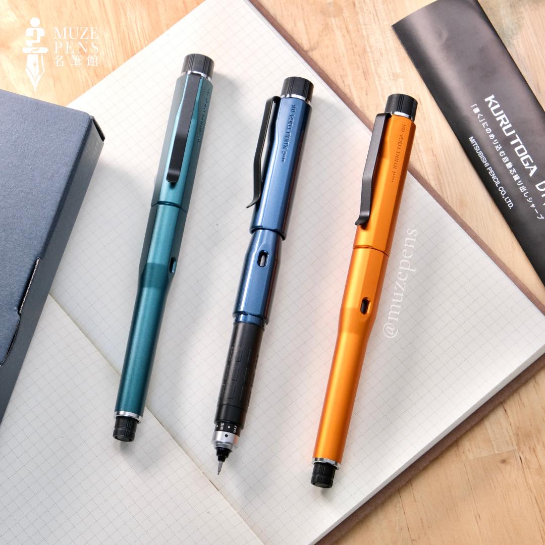 UNI Kurutoga Dive 0.5mm Mechanical Pencil - Twilight Orange