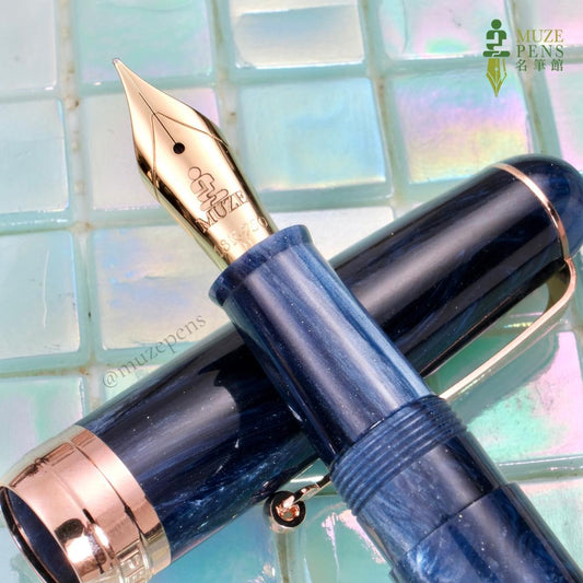Penlux x Muze Pens Masterpiece Delgado Fountain Pen - Galaxy (2024 Manila Pen Show Limited Edition)