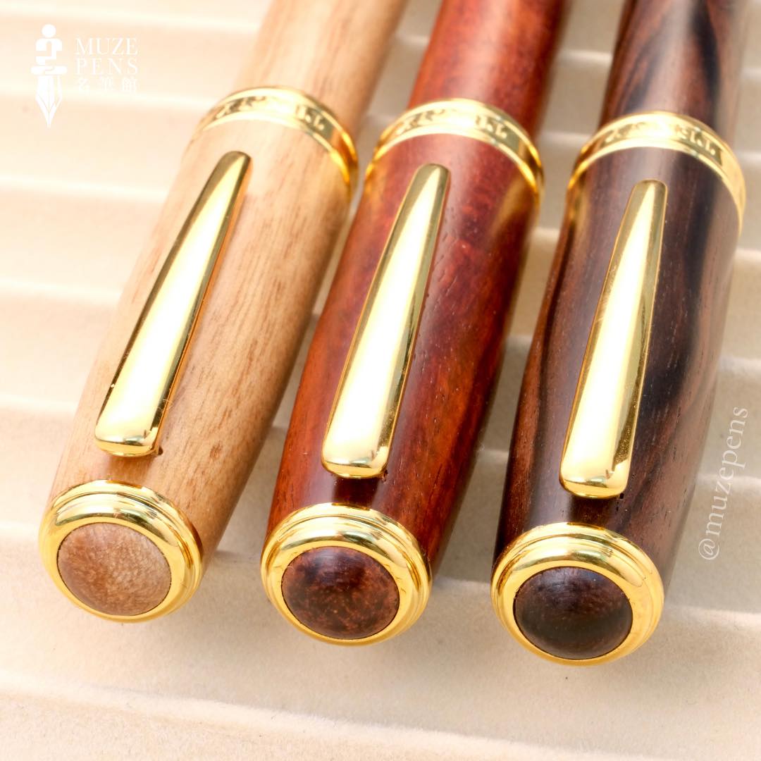 Tenny Coronation Fountain Pen - Taiwanese Camphorwood (台灣牛樟)