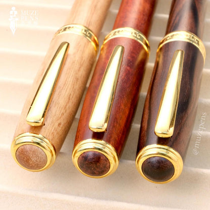 Tenny Coronation Fountain Pen - Taiwanese Camphorwood (台灣牛樟)
