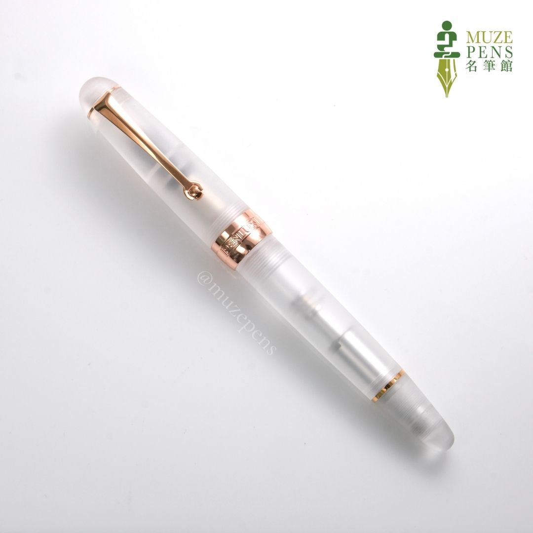 Penlux Masterpiece Delgado Demo Matte Fountain Pen - Rose Gold