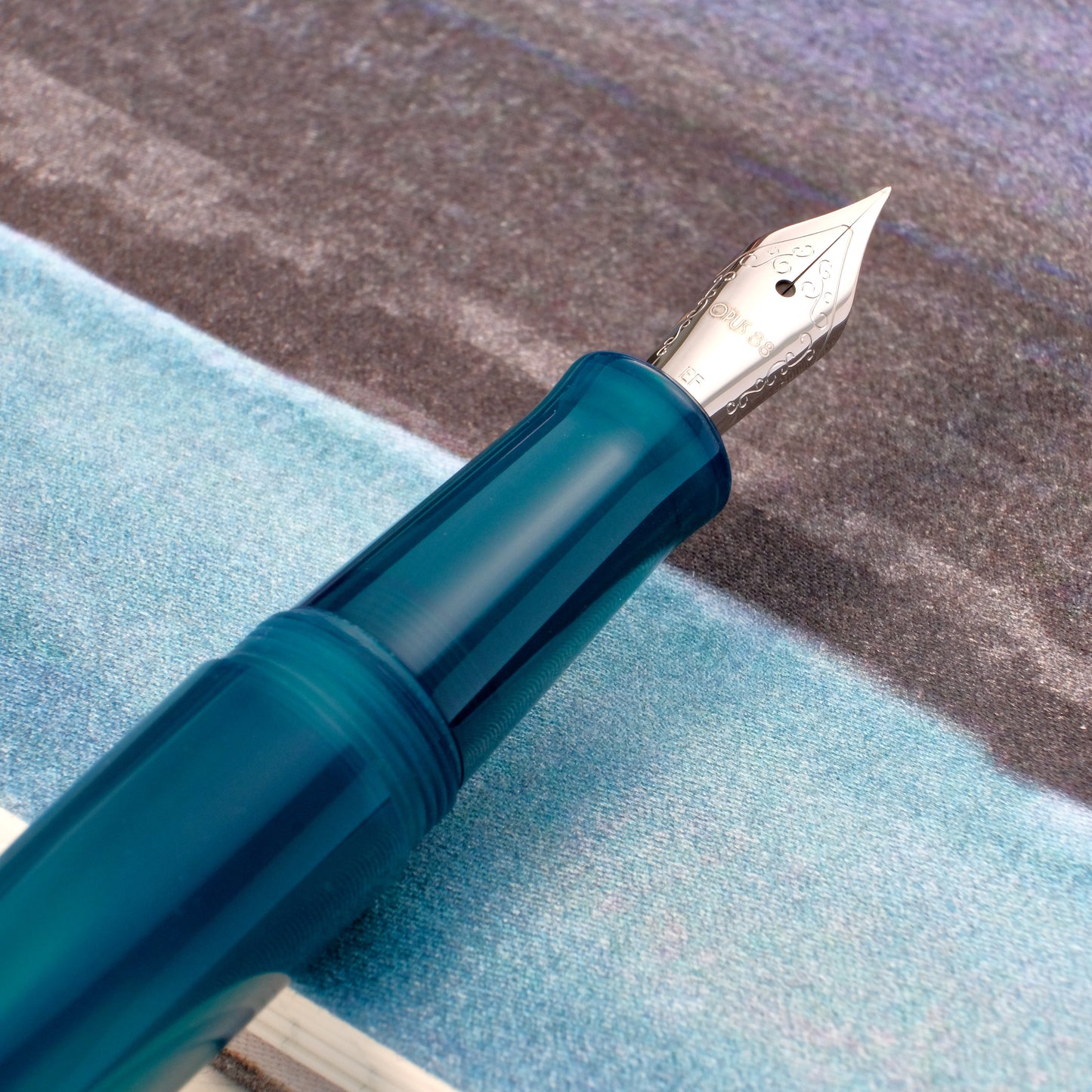 Opus 88 Koloro Eyedropper Fountain Pen - Blue