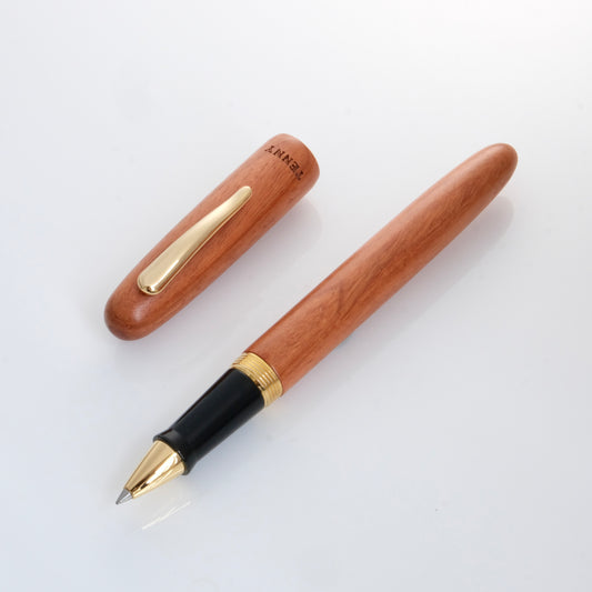 Tenny Small Round Rollerball Pen - Burmese Rosewood (緬甸花梨木)