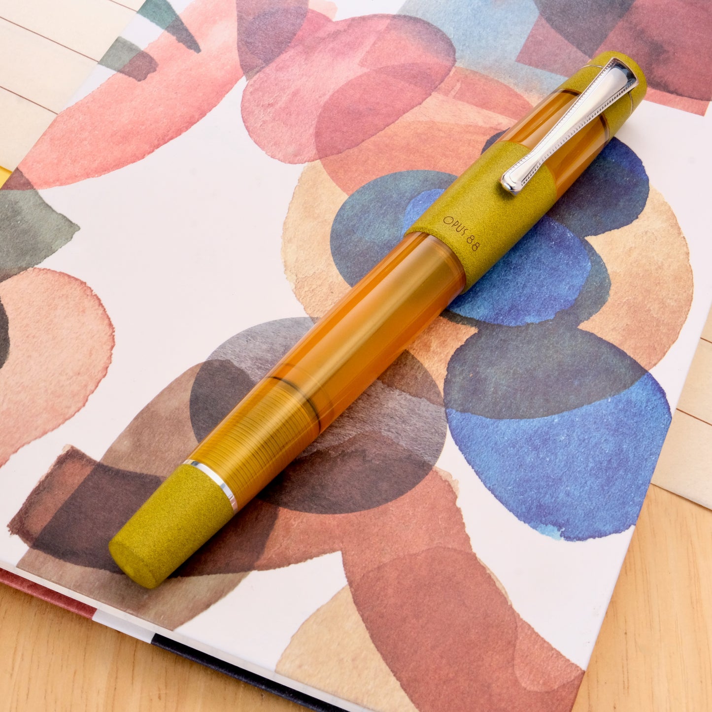 Opus 88 Koloro Eyedropper Fountain Pen - Orange