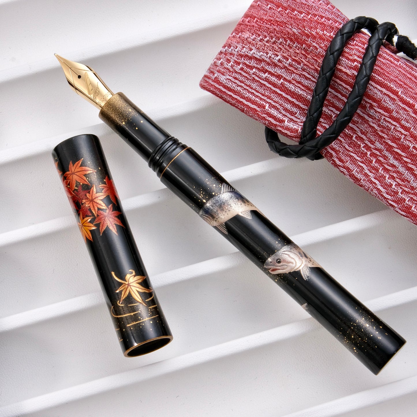 Fine Writing Int. Maki-e Fountain Pen － Formosan Salmon (Limited Edition)