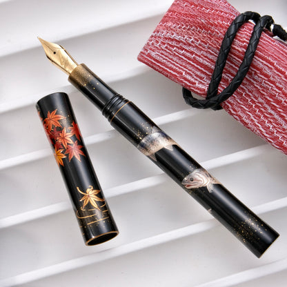 Fine Writing Int. Maki-e Fountain Pen － Formosan Salmon (Limited Edition)