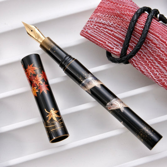 Fine Writing Int. Maki-e Fountain Pen － Formosan Salmon (Limited Edition)