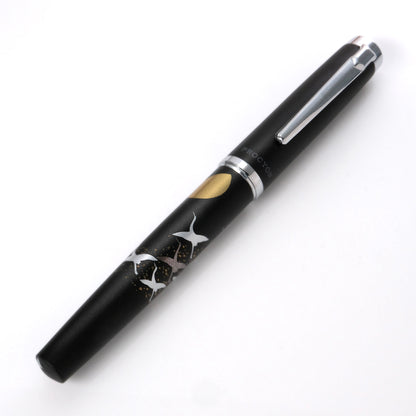 Platinum Procyon Modern Maki-e Fountain Pen - Cranes over Moon