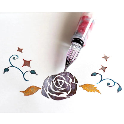 Teranishi Chemical Industry Guitar Taisho Roman Glitter Ink - Classy Burgundy