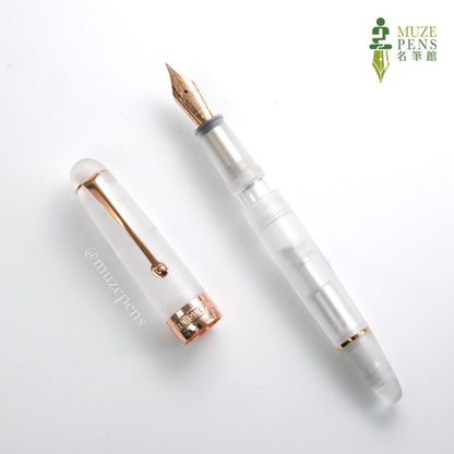 Penlux Masterpiece Delgado Demo Matte Fountain Pen - Rose Gold
