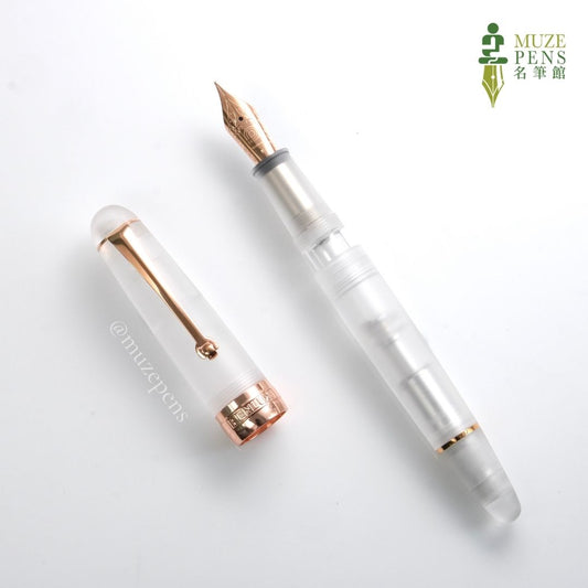 Penlux Masterpiece Delgado Demo Matte Fountain Pen - Rose Gold