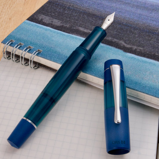 Opus 88 Koloro Eyedropper Fountain Pen - Blue