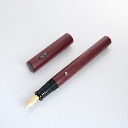 Tenny Idea One with Silver Fountain Pen - Purple Heart Wood (紫心木)