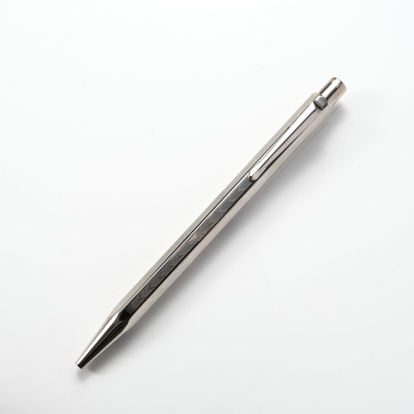 Caran d'Ache Ecridor Ballpoint Pen - Chevron (Palladium)