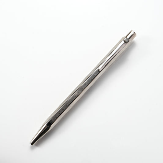 Caran d'Ache Ecridor Ballpoint Pen - Chevron (Palladium)