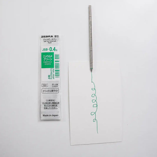 Zebra JSB 0.4mm Gel Pen Refill - Emerald Green