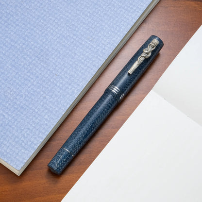 Muze x Cypress 5th Anniversary Cobra Fountain Pen - Blue Cobra