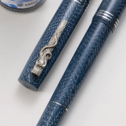 Muze x Cypress 5th Anniversary Cobra Fountain Pen - Blue Cobra