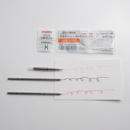 Zebra Sharbo X Refill Set B - 0.5mm Gel Ink & Pencil Unit