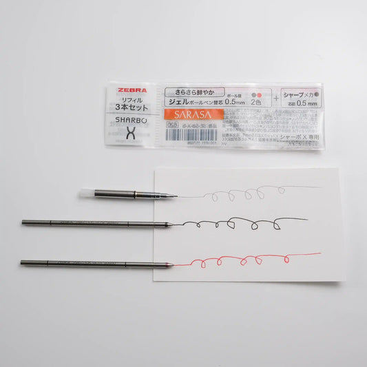 Zebra Sharbo X Refill Set B - 0.5mm Gel Ink & Pencil Unit