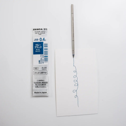 Zebra JSB 0.4mm Gel Pen Refill - Blue Black