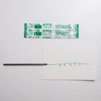 Zebra 4C 1.0mm Oil-Based Ballpoint Refill - Green