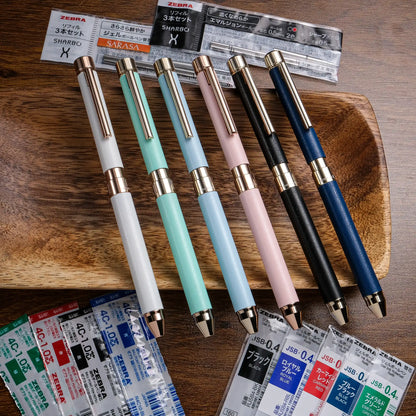 Zebra Sharbo X Customizable Multi-Pen Body - SL6 Leather Black