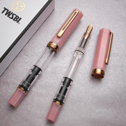 TWSBI ECO Fountain Pen -  Pink Lemonade with Bronze