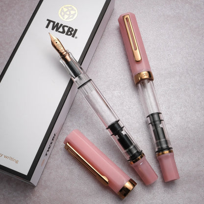 TWSBI ECO Fountain Pen -  Pink Lemonade with Bronze