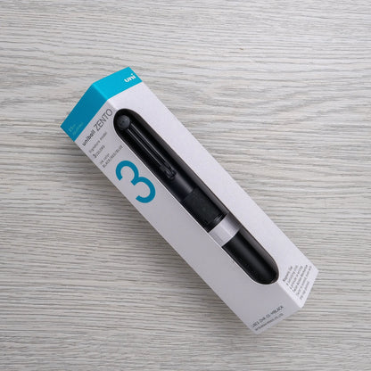 Uni-ball Zento Signature Retractable 3-Color Ballpoint Pen, Matte Black 0.5mm