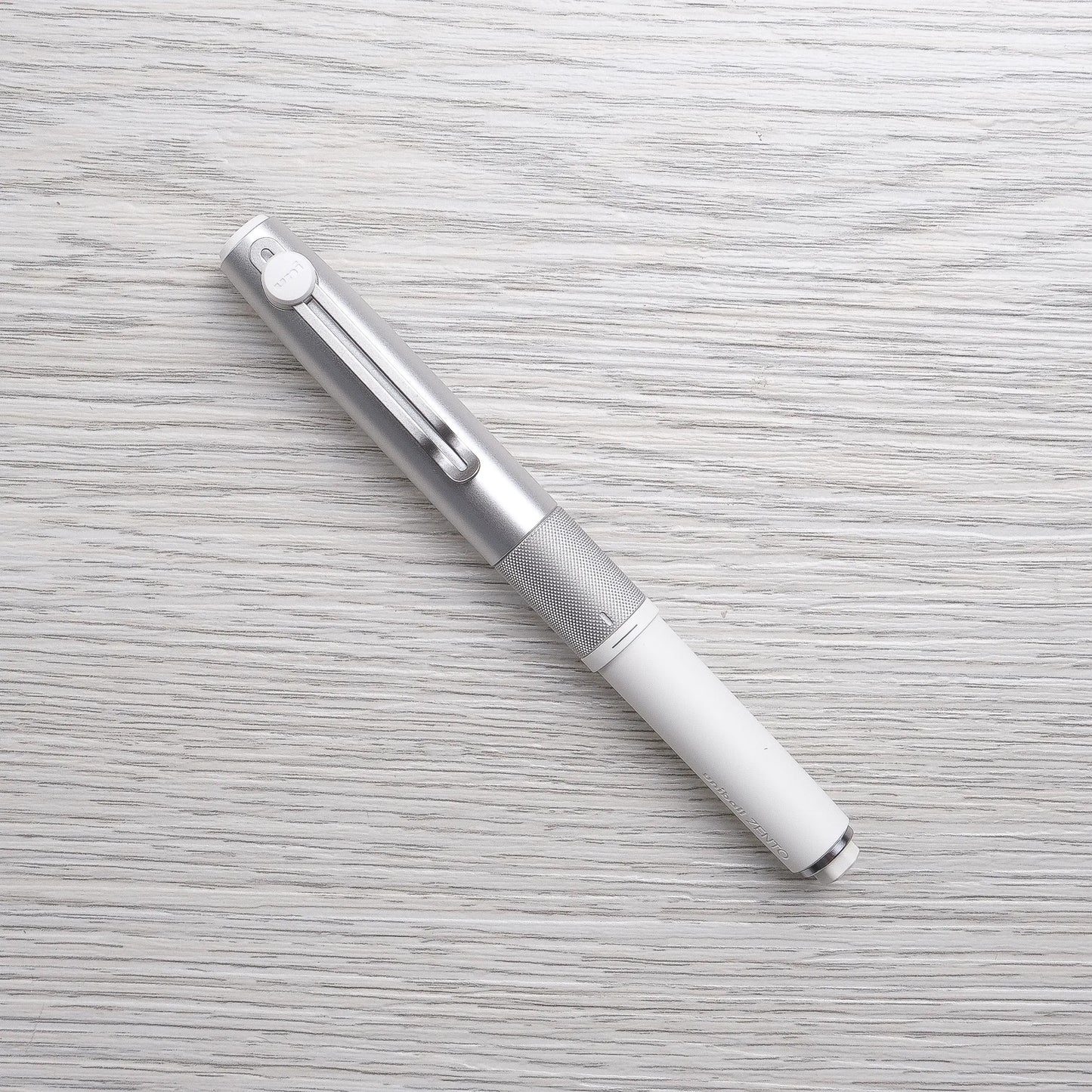 Uni-ball Zento Signature Retractable 3-Color Ballpoint Pen, Silver 0.38mm