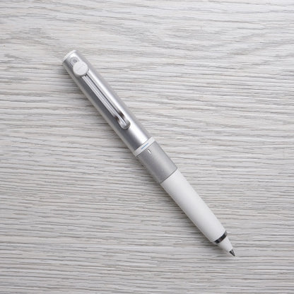 Uni-ball Zento Signature Retractable 3-Color Ballpoint Pen, Silver 0.38mm
