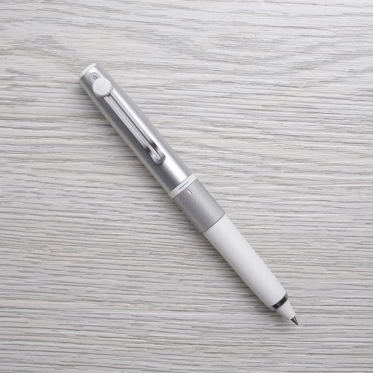 Uni-ball Zento Signature Retractable 3-Color Ballpoint Pen, Silver 0.38mm