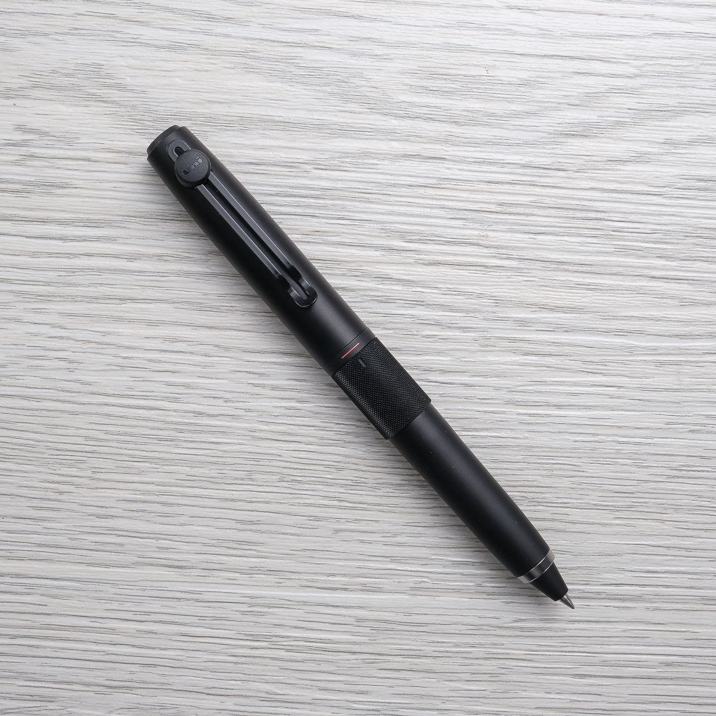 Uni-ball Zento Signature Retractable 3-Color Ballpoint Pen, Matte Black 0.5mm