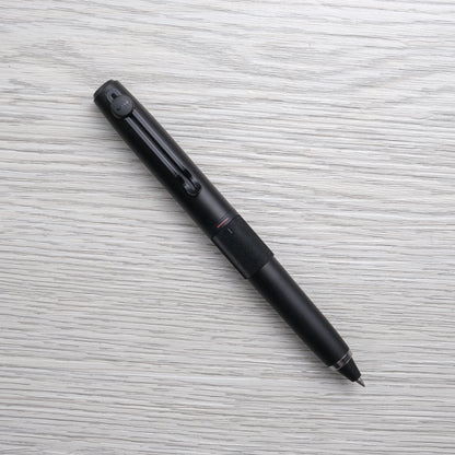 Uni-ball Zento Signature Retractable 3-Color Ballpoint Pen, Matte Black 0.5mm