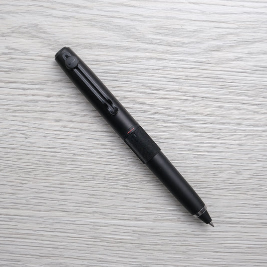 Uni-ball Zento Signature Retractable 3-Color Ballpoint Pen, Matte Black 0.5mm
