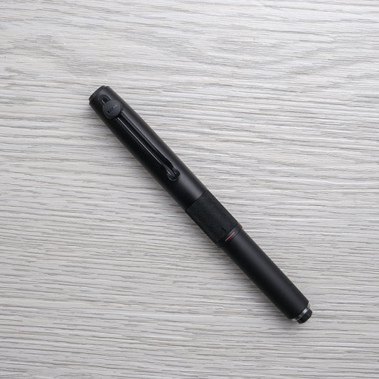 Uni-ball Zento Signature Retractable 3-Color Ballpoint Pen, Matte Black 0.5mm