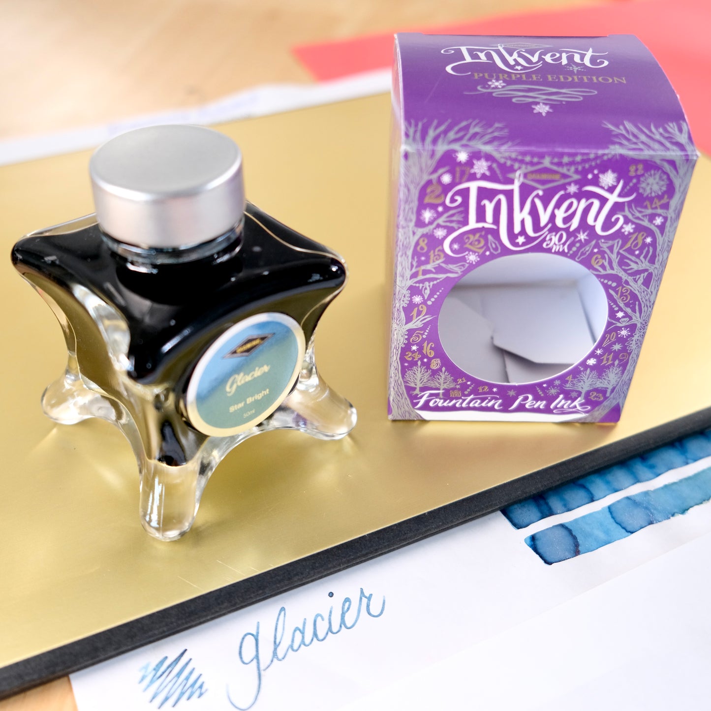 Diamine Ink-vent Purple Edition 2023 Fountain Pen Ink - Glacier