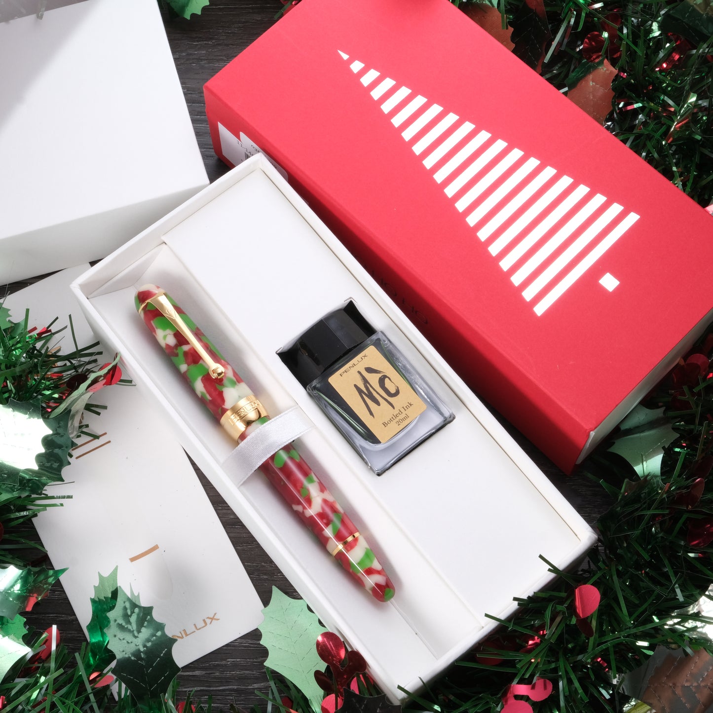 Penlux Masterpiece Delgado 2022 Limited Edition Fountain Pen - Christmas