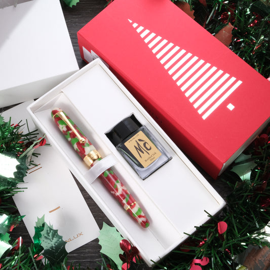 Penlux Masterpiece Delgado 2022 Limited Edition Fountain Pen - Christmas